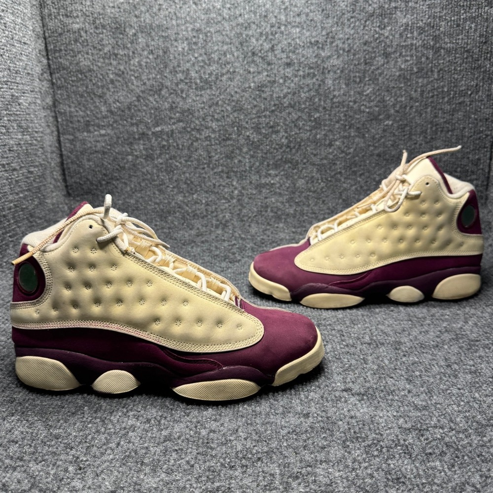 Jordan Retro 13 Bordeaux Kids 7Y Sail Maroon Basketball Sneakers 439358-112